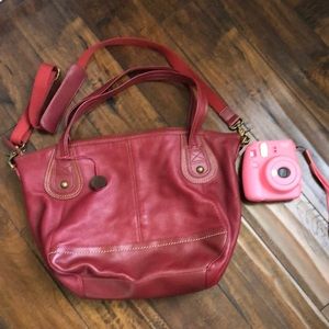 The Sak Red Leather Purse